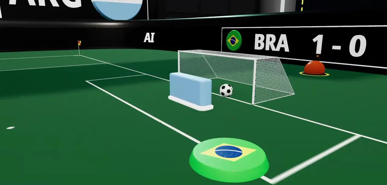 La repetición del gol de Brasil: el balón en la red y 1-0 en la cinta